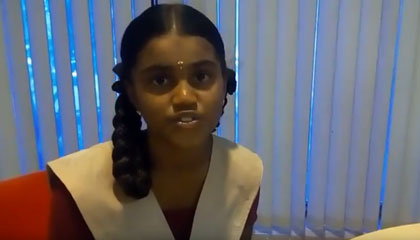 Girl from Govt. School shares her experience with Sterlite Copper